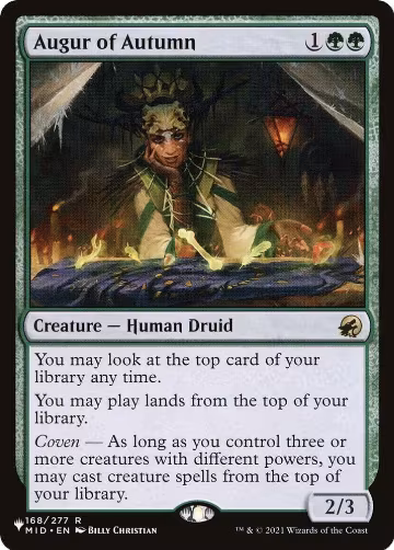 Augur of Autumn (168/277), The List Reprints — Magic card price