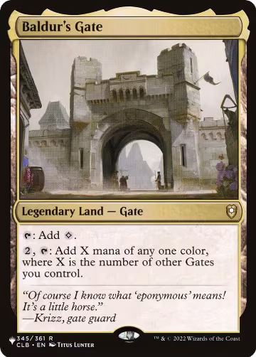 Baldur's Gate (345/361), The List Reprints — Magic card price