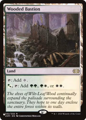 Wooded Bastion (332/332), The List Reprints — Magic card price
