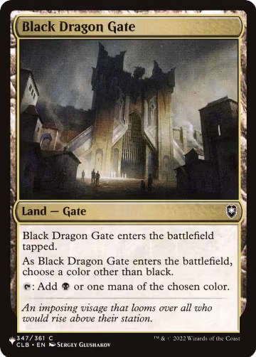 Black Dragon Gate (347/361), The List Reprints — Magic card price