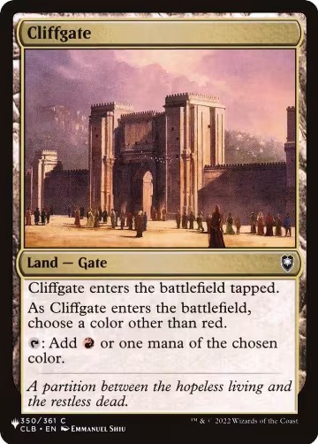 Cliffgate (350/361), The List Reprints — Magic card price