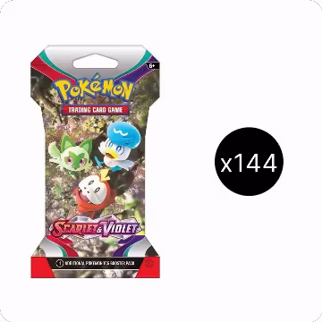 Scarlet & Violet Sleeved Booster Case, Scarlet & Violet Base Set — Pokémon sealed product price