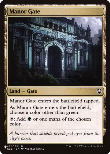 Manor Gate (356/361), The List Reprints — Magic card price