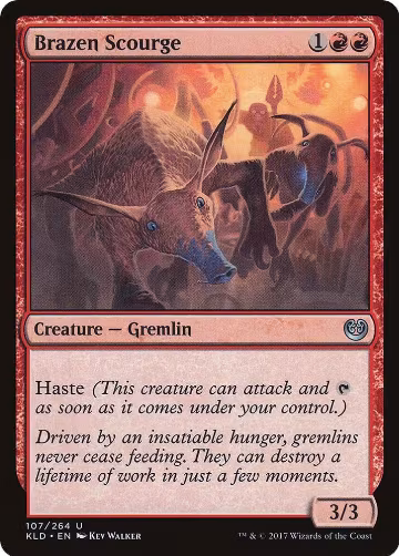Brazen Scourge (Reprint) (107), Kaladesh — Magic card price