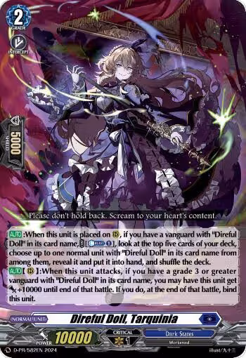 Direful Doll, Tarquinia (D-PR/582EN), D Promo Cards — Vanguard card price