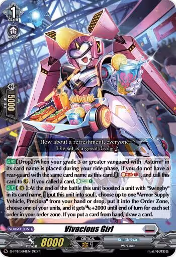 Vivacious Girl (D-PR/594EN), D Promo Cards — Vanguard card price