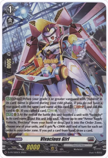 Vivacious Girl (Foil) (D-PR/595EN), D Promo Cards — Vanguard card price