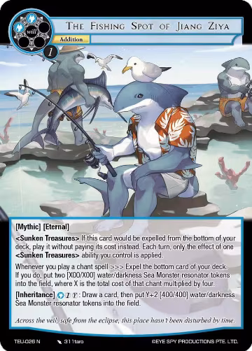 The Fishing Spot of Jiang Ziya (TEU-026 N), Timeless Eclipse of the Underworld — Force of Will card price