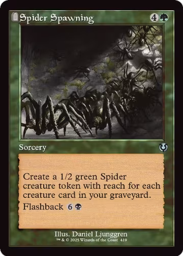 Spider Spawning (Retro Frame) (419), Innistrad Remastered — Magic card price