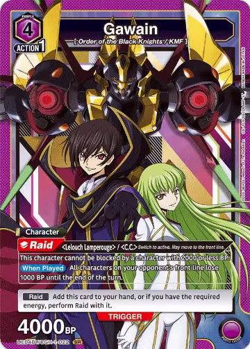 Gawain (UE04BT/CGH-1-022), CODE GEASS: Lelouch of the Rebellion — Union Arena card price