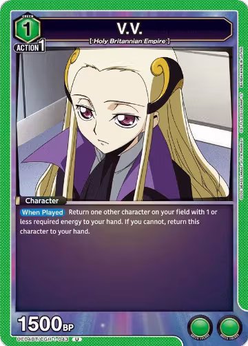 V.V. (UE04BT/CGH-1-043), CODE GEASS: Lelouch of the Rebellion — Union Arena card price