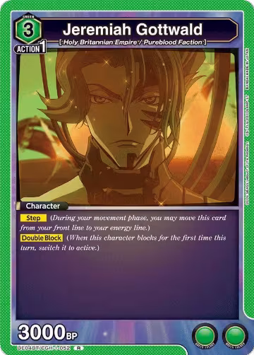 Jeremiah Gottwald (052) (UE04BT/CGH-1-052), CODE GEASS: Lelouch of the Rebellion — Union Arena card price