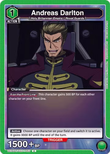 Andreas Darlton (UE04BT/CGH-1-053), CODE GEASS: Lelouch of the Rebellion — Union Arena card price