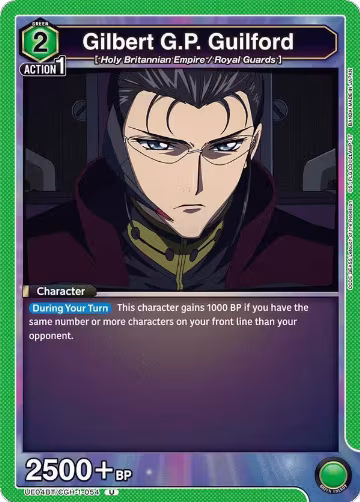 Gilbert G.P. Guilford (UE04BT/CGH-1-054), CODE GEASS: Lelouch of the Rebellion — Union Arena card price
