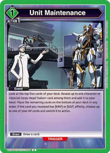 Unit Maintenance (UE04BT/CGH-1-066), CODE GEASS: Lelouch of the Rebellion — Union Arena card price