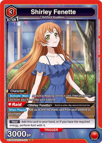 Shirley Fenette (081) (UE04BT/CGH-1-081), CODE GEASS: Lelouch of the Rebellion — Union Arena card price