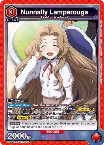 Nunnally Lamperouge (084) (UE04BT/CGH-1-084), CODE GEASS: Lelouch of the Rebellion — Union Arena card price