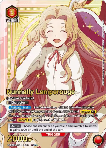 Nunnally Lamperouge (084) (SR**) (UE04BT/CGH-1-084), CODE GEASS: Lelouch of the Rebellion — Union Arena card price
