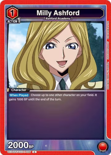 Milly Ashford (086) (UE04BT/CGH-1-086), CODE GEASS: Lelouch of the Rebellion — Union Arena card price