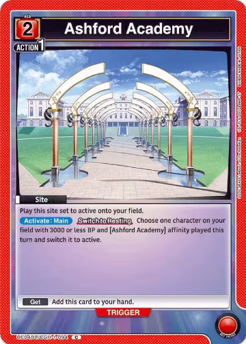 Ashford Academy (UE04BT/CGH-1-094), CODE GEASS: Lelouch of the Rebellion — Union Arena card price