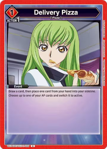 Delivery Pizza (UE04BT/CGH-1-100), CODE GEASS: Lelouch of the Rebellion — Union Arena card price