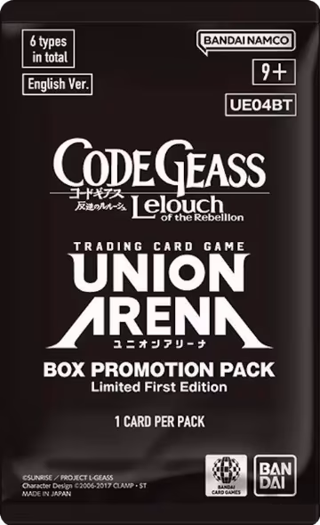 Code Geass: Lelouch of the Rebellion - Box Promotion Pack, CODE GEASS: Lelouch of the Rebellion — Union Arena sealed product price