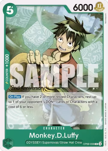 Monkey.D.Luffy (036) (OP09-036) — card price