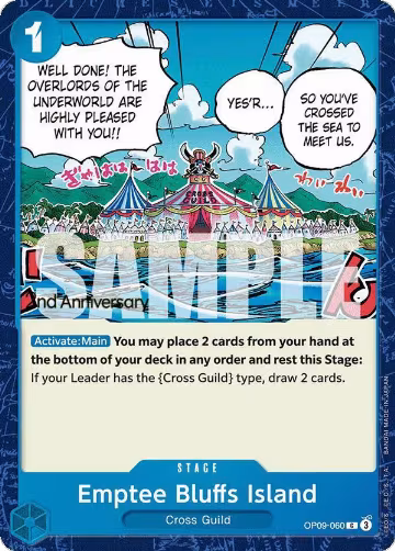 Emptee Bluffs Island (OP09-060), Emperors in the New World: 2nd Anniversary Tournament Cards — One Piece card price
