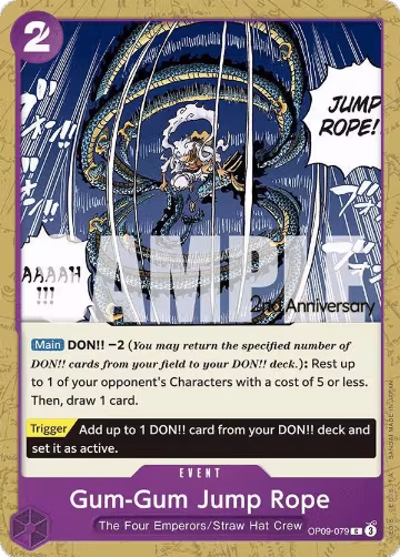 Gum-Gum Jump Rope (OP09-079), Emperors in the New World: 2nd Anniversary Tournament Cards — One Piece card price