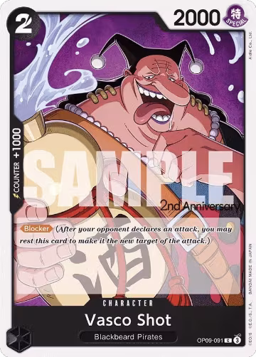 Vasco Shot (OP09-091), Emperors in the New World: 2nd Anniversary Tournament Cards — One Piece card price