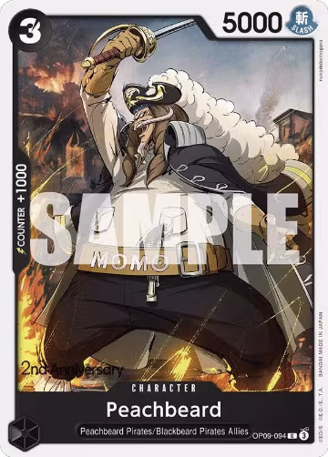 Peachbeard (OP09-094), Emperors in the New World: 2nd Anniversary Tournament Cards — One Piece card price