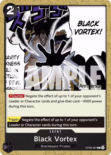 Black Vortex (OP09-097), Emperors in the New World: 2nd Anniversary Tournament Cards — One Piece card price
