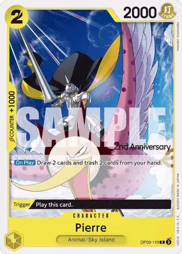 Pierre (OP09-110), Emperors in the New World: 2nd Anniversary Tournament Cards — One Piece card price