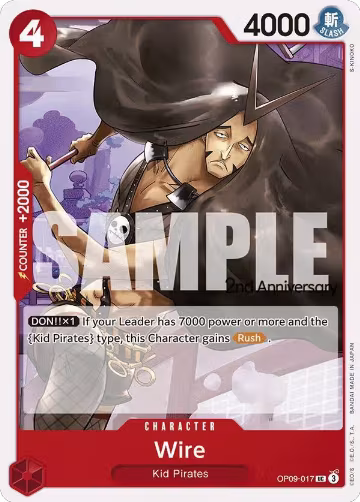 Wire (OP09-017), Emperors in the New World: 2nd Anniversary Tournament Cards — One Piece card price