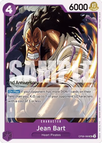 Jean Bart (OP09-066), Emperors in the New World: 2nd Anniversary Tournament Cards — One Piece card price