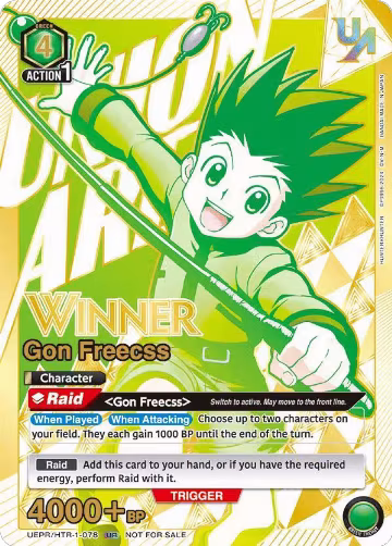 Gon Freecss (078) (Winner) (UEPR/HTR-1-078), Union Arena Promotion Cards — Union Arena card price