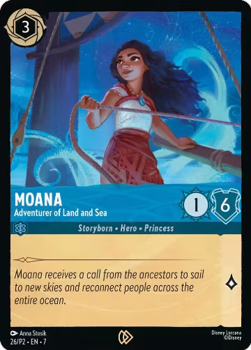 Moana - Adventurer of Land and Sea (26), Disney Lorcana Promo Cards — Lorcana card price