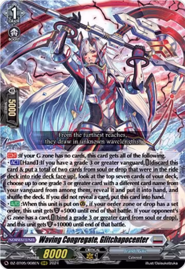 Waving Congregate, Glitchapocenter (DZ-BT05/008EN), DZ-BT05: Omniscient Awakening — Vanguard card price