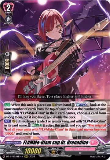 FLMMe-Glam sup.Gt. Grenadine (DZ-BT05/017EN), DZ-BT05: Omniscient Awakening — Vanguard card price