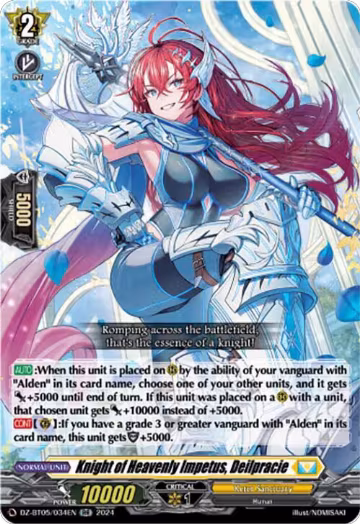 Knight of Heavenly Impetus, Deilpracie (DZ-BT05/034EN), DZ-BT05: Omniscient Awakening — Vanguard card price