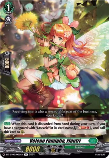 Veleno Famiglia, Flautri (DZ-BT05/062EN), DZ-BT05: Omniscient Awakening — Vanguard card price