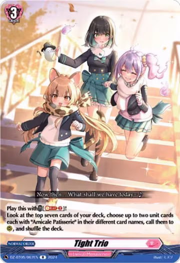 Tight Trio (DZ-BT05/067EN), DZ-BT05: Omniscient Awakening — Vanguard card price