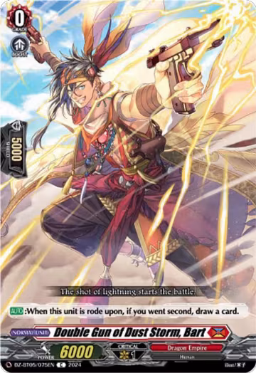 Double Gun of Dust Storm, Bart (DZ-BT05/075EN), DZ-BT05: Omniscient Awakening — Vanguard card price