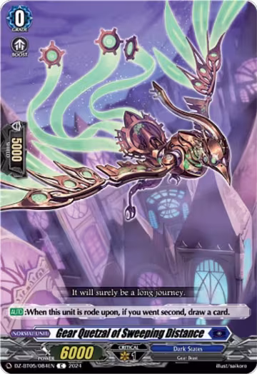 Gear Quetzal of Sweeping Distance (DZ-BT05/084EN), DZ-BT05: Omniscient Awakening — Vanguard card price