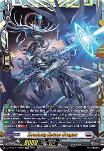 Headway Router Dragon (FFR) (DZ-BT05/FFR09EN), DZ-BT05: Omniscient Awakening — Vanguard card price