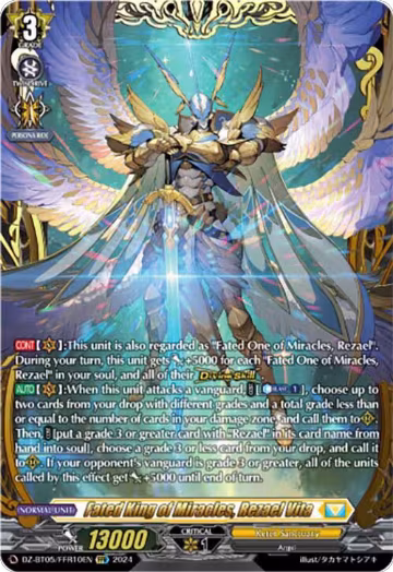 Fated King of Miracles, Rezael Vita (FFR) (DZ-BT05/FFR10EN), DZ-BT05: Omniscient Awakening — Vanguard card price