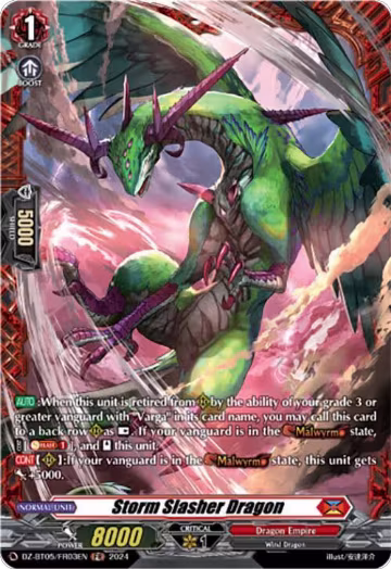 Storm Slasher Dragon (FR) (DZ-BT05/FR03EN), DZ-BT05: Omniscient Awakening — Vanguard card price