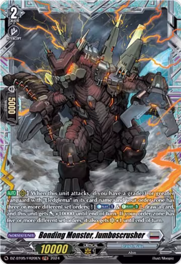 Bonding Monster, Jumboscrusher (FR) (DZ-BT05/FR20EN), DZ-BT05: Omniscient Awakening — Vanguard card price