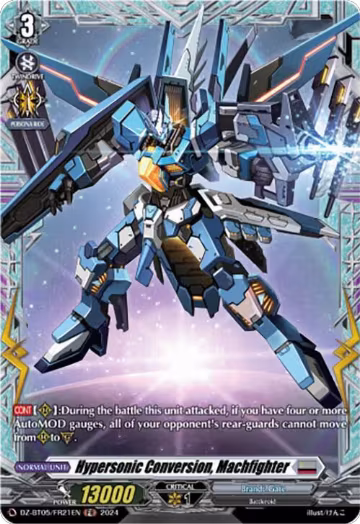 Hypersonic Conversion, Machfighter (FR) (DZ-BT05/FR21EN), DZ-BT05: Omniscient Awakening — Vanguard card price