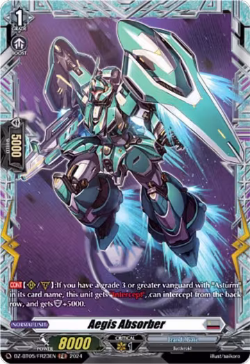 Aegis Absorber (FR) (DZ-BT05/FR23EN), DZ-BT05: Omniscient Awakening — Vanguard card price